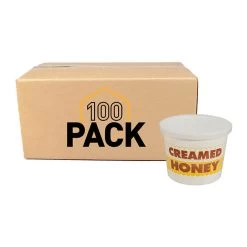 Creamed Honey Cup & Lid: 100PK