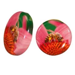 Pink Coneflower Bee Cap