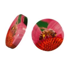 58mm Lug Cap W/ Coneflower/Bee
